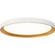 Nix 15.13 inch White and Gold Flush Mount Ceiling Light