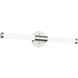 Akari LED 26.77 inch Brushed Nickel Bath Vanity Light Wall Light