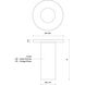 Mason LED 2.25 inch Urban Bronze Semi Flush Mount Ceiling Light
