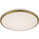 Brook 13.13 inch Brushed Gold Flush Mount Ceiling Light