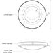 Floyd LED 11 inch Brushed Gold Flush Mount Ceiling Light