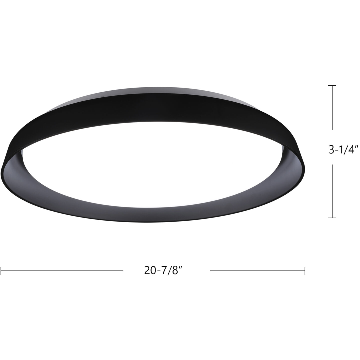 Hampton LED 20.88 inch Clear Flush Mount Ceiling Light