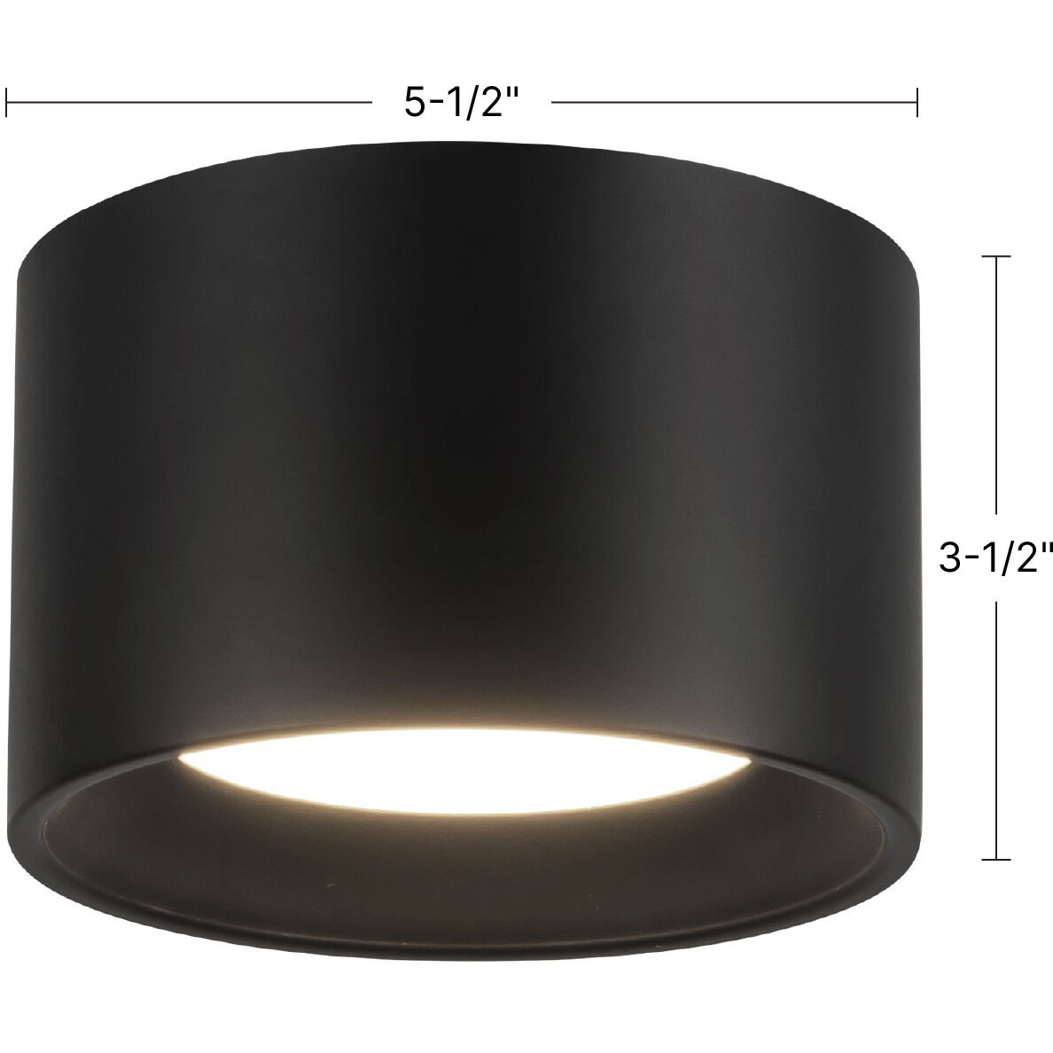 Uma 5.5 inch White Semi-Flush Mount Ceiling Light