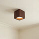 Bosco 5 inch Walnut Flush Mount Ceiling Light