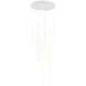 Chute LED 23.63 inch White Multi-Pendant Ceiling Light