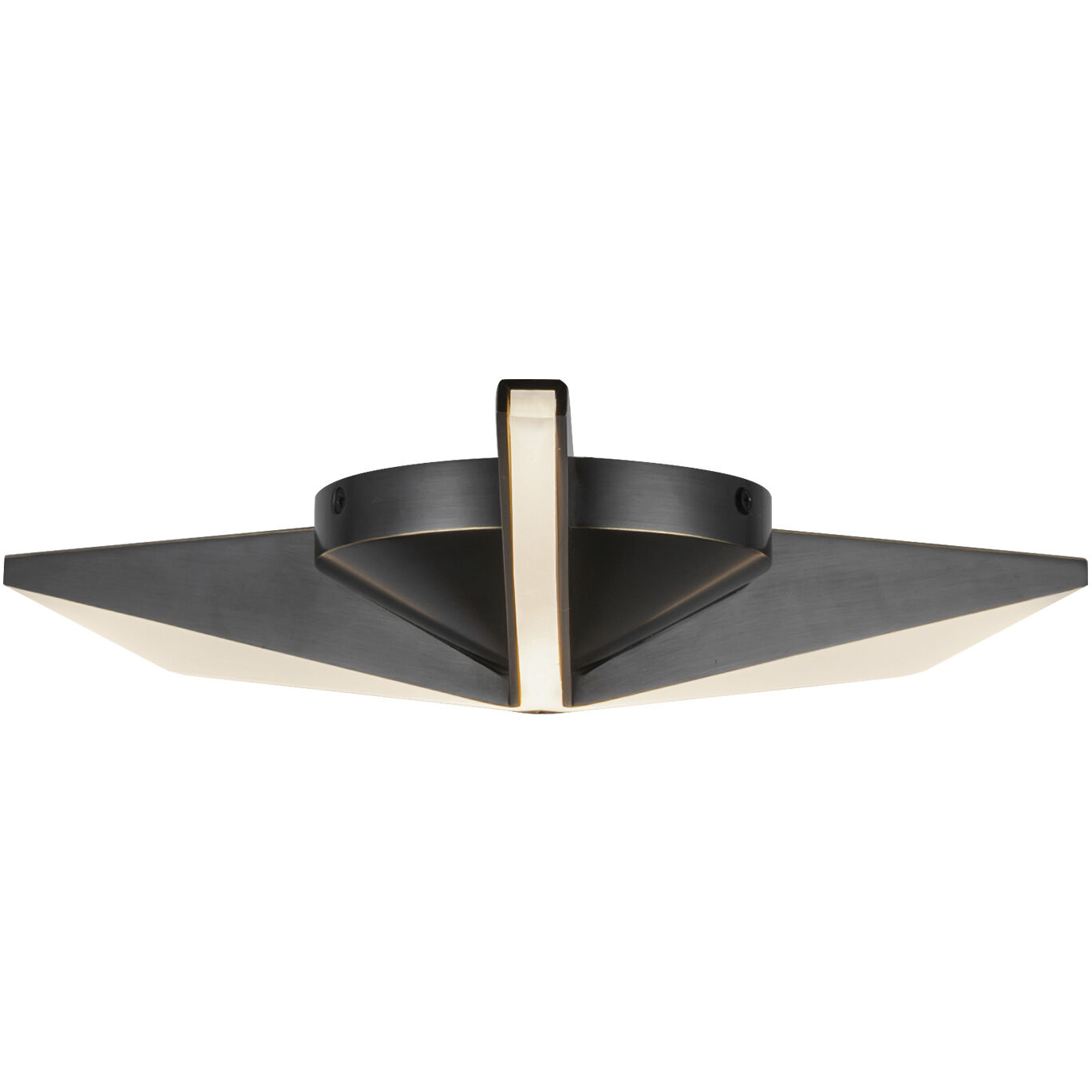 Tachi LED 15 inch Urban Bronze Flush Mount Ceiling Light