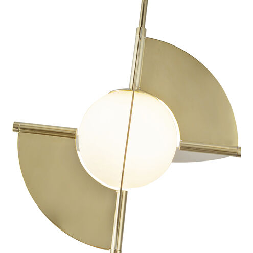 Scorpio LED 16 inch Metallic Brass Pendant Ceiling Light