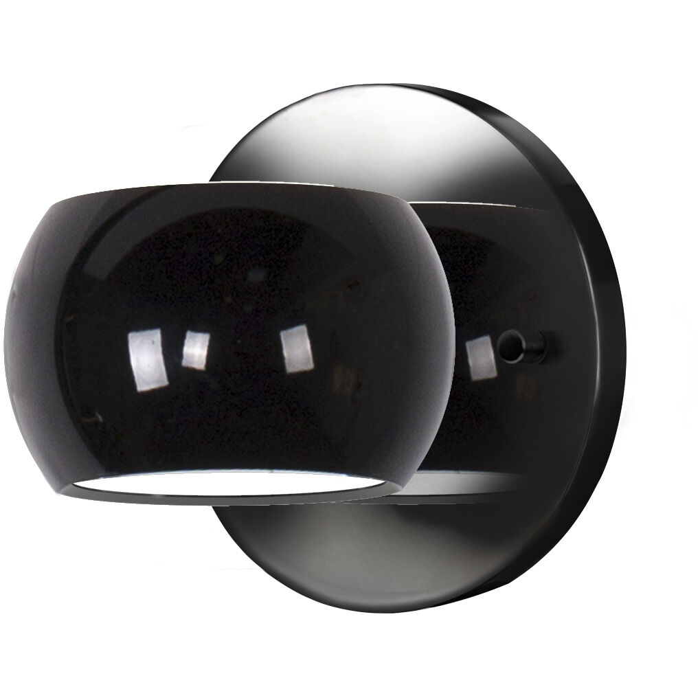 Flux Wall Sconce Wall Light in Gloss Black