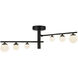Juniper LED 7.38 inch Black Semi Flush Mount Ceiling Light