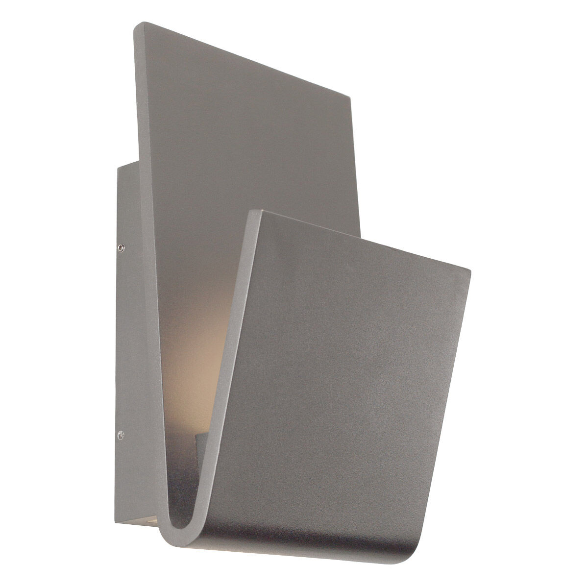 Logan LED 16 inch Grey Outdoor Wall Sconce in Gray