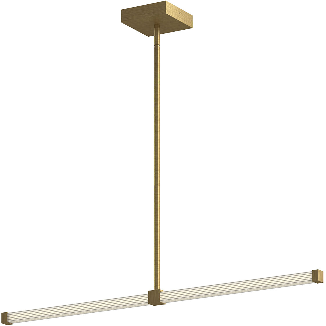 Blade LED 32 inch Brushed Gold Linear Pendant Ceiling Light