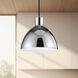 Chroma LED 6.38 inch Chrome Pendant Ceiling Light