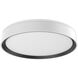 Essex LED 15.75 inch White and Black Flush Mount Ceiling Light