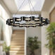 Nami LED 32.75 inch Gloss Black Chandelier Ceiling Light