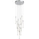 Motif LED 12.75 inch Chrome Multi Pendant Ceiling Light