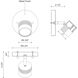 Lyra 1 Light 120V Brushed Nickel Track Light Ceiling Light