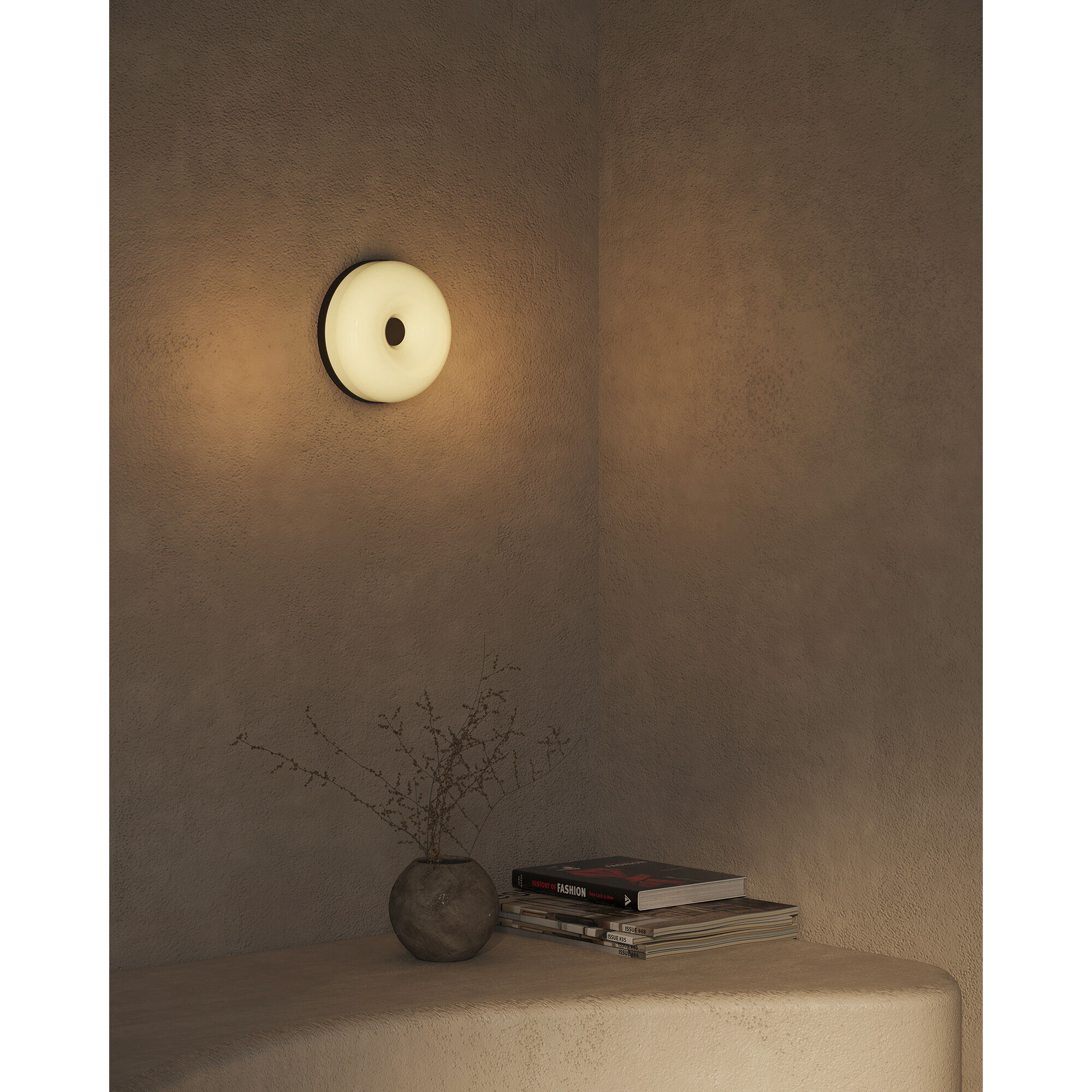 Jada 5 inch Black and Opal Glass ADA Wall Sconce Wall Light