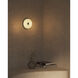 Jada 5 inch Black and Opal Glass ADA Wall Sconce Wall Light