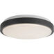 Yanis 15.13 inch Black Flush Mount Ceiling Light