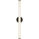 Tectra 1.88 inch Black ADA Wall Sconce Wall Light