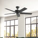 Erikson 52 inch Matte Black Ceiling Fan