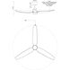 Hugo 52 inch Matte Black Exterior Ceiling Fan