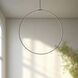 Cirque LED 48 inch Black Pendant Ceiling Light