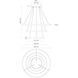 Cerchio LED 31.5 inch White Chandelier Ceiling Light