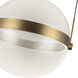 Pisces Pendant Ceiling Light in Brushed Gold