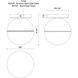 Monae 1 Light 6 inch Black Flush Mount Ceiling Light