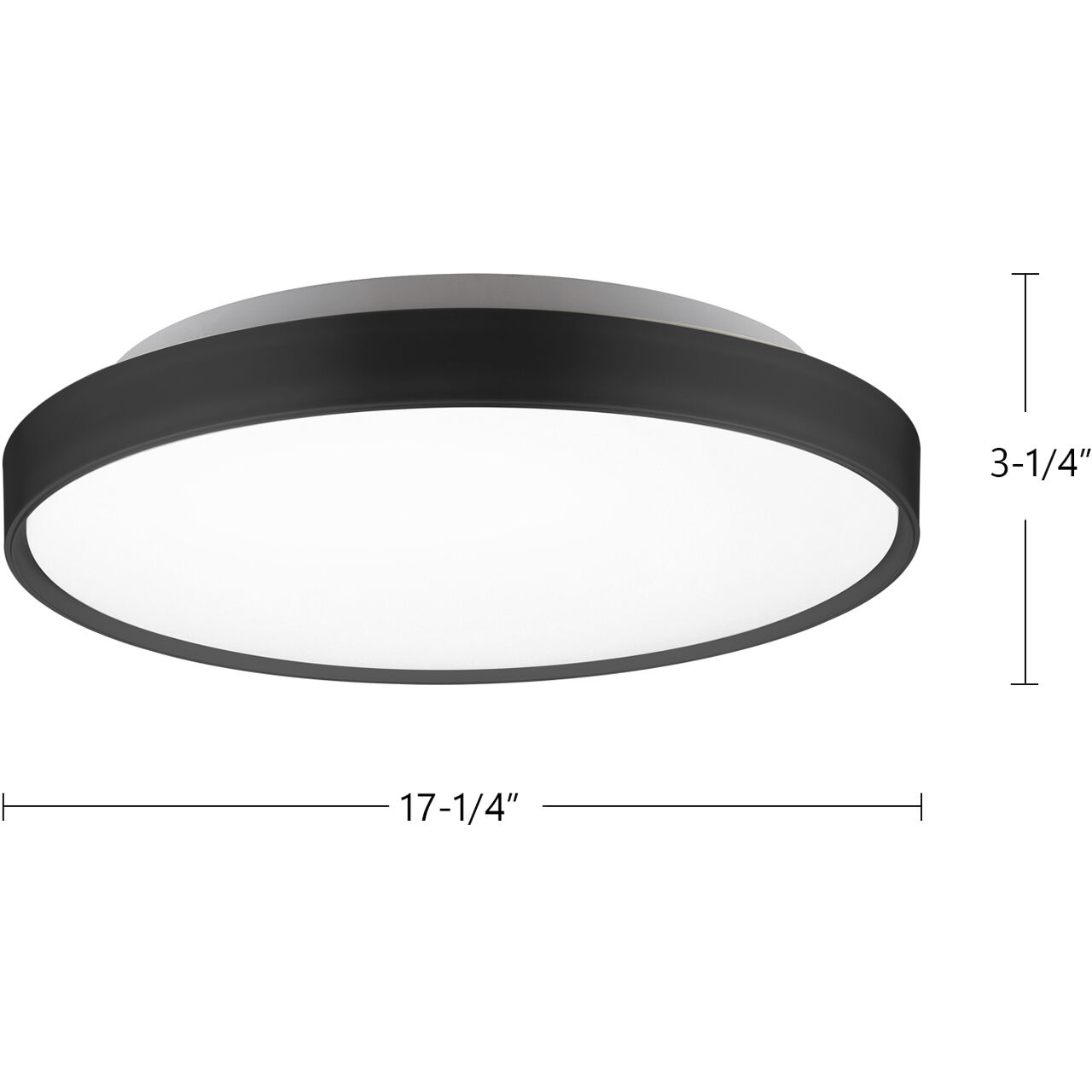 Brunswick LED 17.25 inch White Flush Mount Ceiling Light