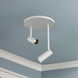 Downey LED 4.38 inch White Semi-Flush Mount Ceiling Light