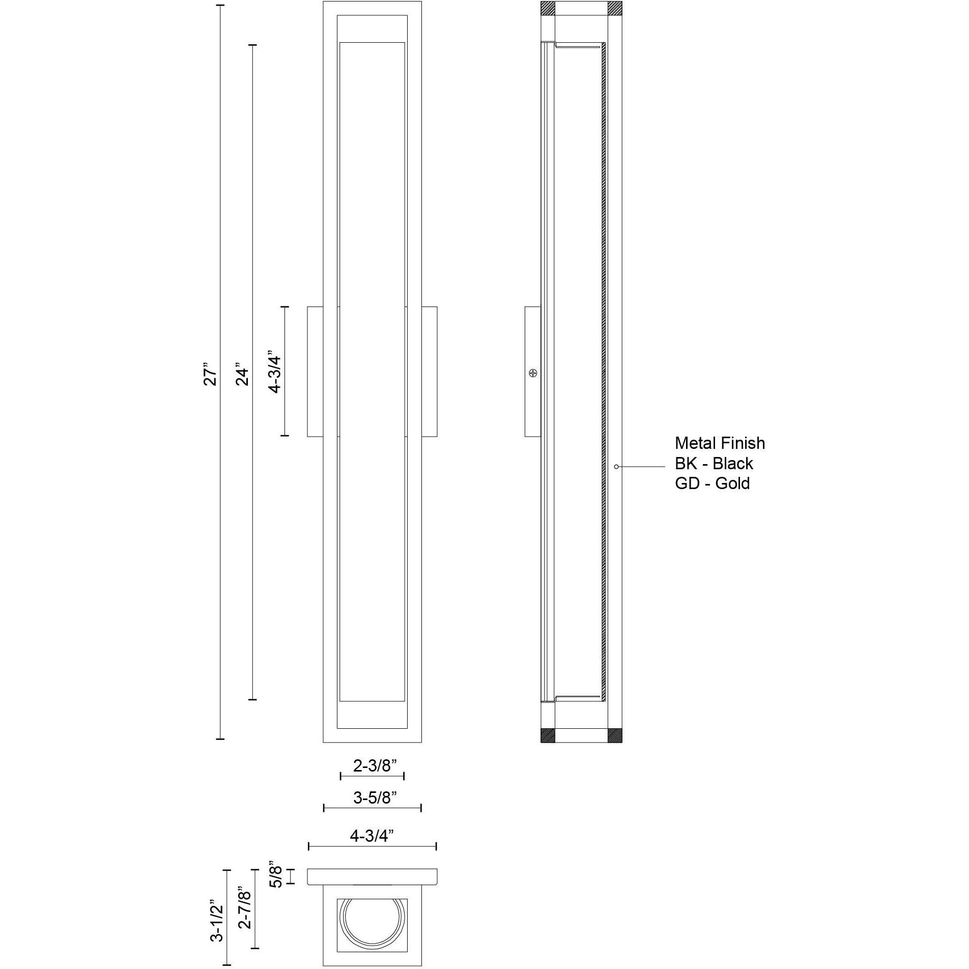 Lochwood Wall Sconce Wall Light in Gold