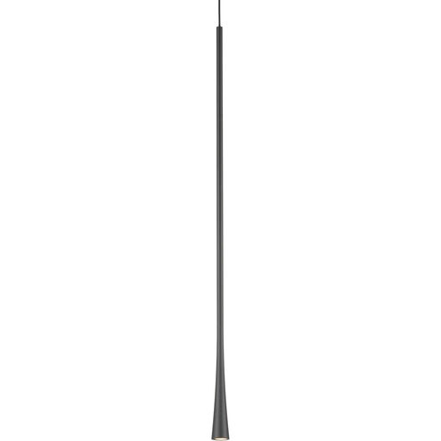 Taper LED 1.25 inch Black Pendant Ceiling Light