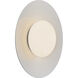 Cruz LED 15 inch Metal - Black and White Flush Mount Ceiling Light in Spun Aluminum Shade