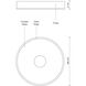 Parker LED 9.75 inch Black Flush Mount Ceiling Light