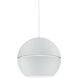 Lucas 1 Light 15.75 inch White Pendant Ceiling Light