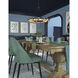 Maestro LED 32.25 inch Black and Gold Chandelier Ceiling Light