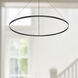 Cerchio LED 59 inch Black Pendant Ceiling Light