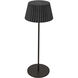Dario 14.75 inch 3 watt Black Table Lamp Portable Light