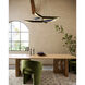 Tachi LED 31.13 inch Urban Bronze Chandelier Ceiling Light