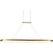 Eerie LED 59 inch Antique Brass Pendant Ceiling Light