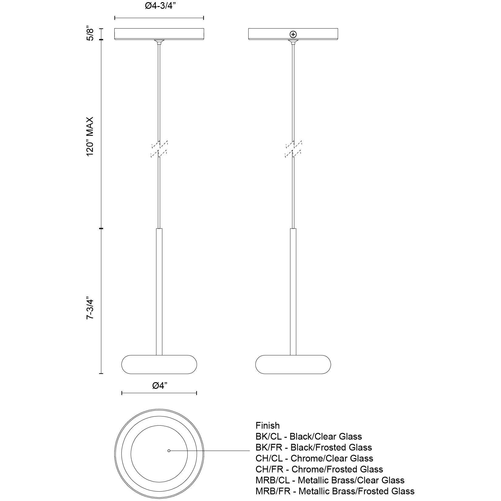 Stephord LED 4 inch Metallic Brass/Clear Glass Pendant Ceiling Light in Clear Glass Shade