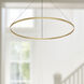 Cerchio LED 59 inch Brushed Gold Pendant Ceiling Light