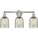 Edison Caledonia 3 Light 23 inch Brushed Satin Nickel Bath Vanity Light Wall Light in Mica Glass