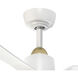Hugo 42.38 inch Brushed Gold Ceiling Fan
