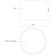 Mousinni LED 10 inch Black Flush Mount Ceiling Light