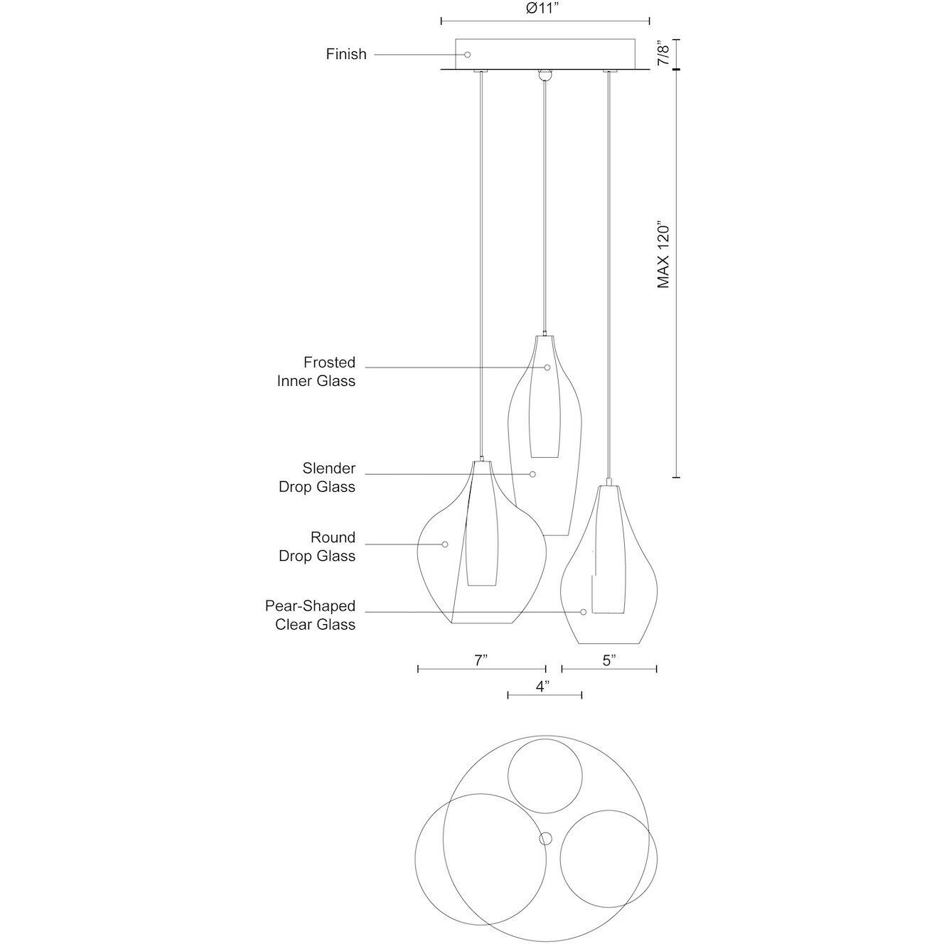 Victoria Multi Pendant Ceiling Light