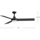 Owens 56 inch Matte Black Ceiling Fan