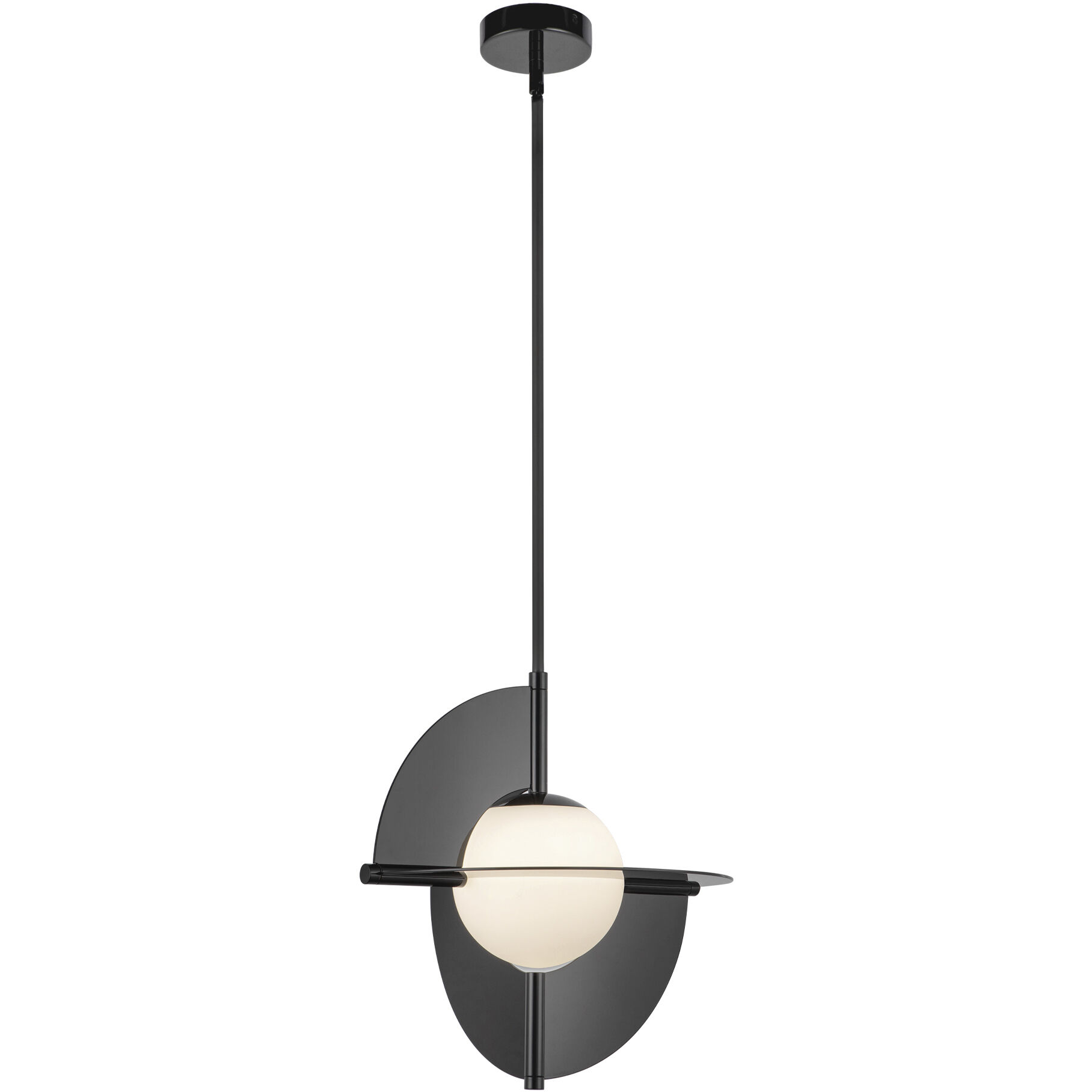 Scorpio Pendant Ceiling Light in Glossy Black